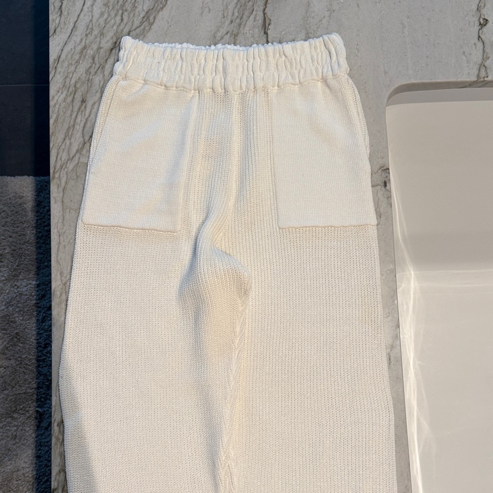 Free People Beach Cream Knit pants or swim coverups